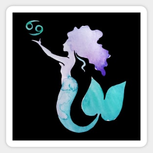 Zodiac Cancer Mermaid Sticker